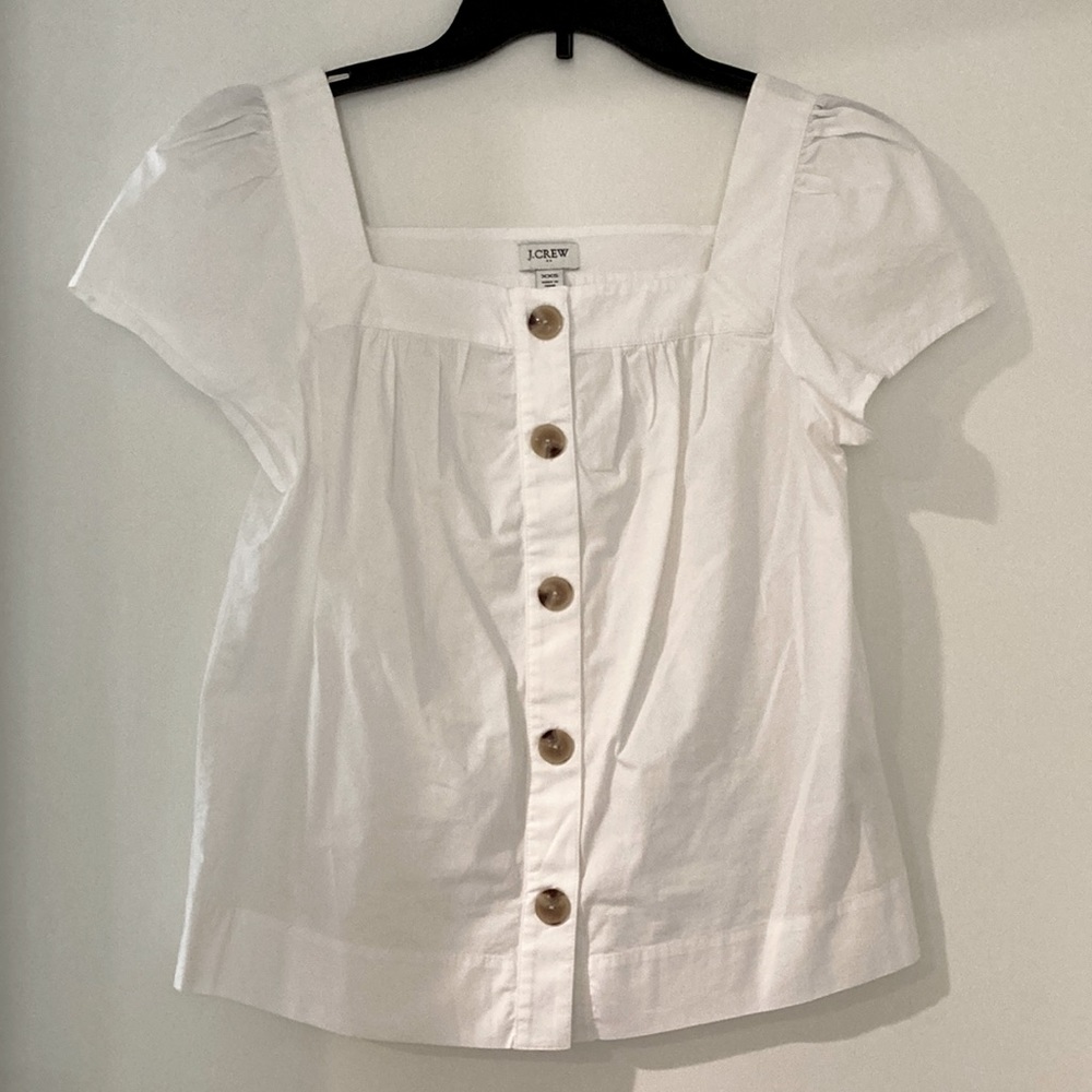 J. Crew White Blouse